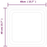 vidaXL Oglindă de baie cu LED, 40x40 cm