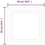 vidaXL Oglindă de baie cu LED, 50x50 cm