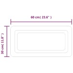 vidaXL Oglindă cu LED de baie, 60x30 cm