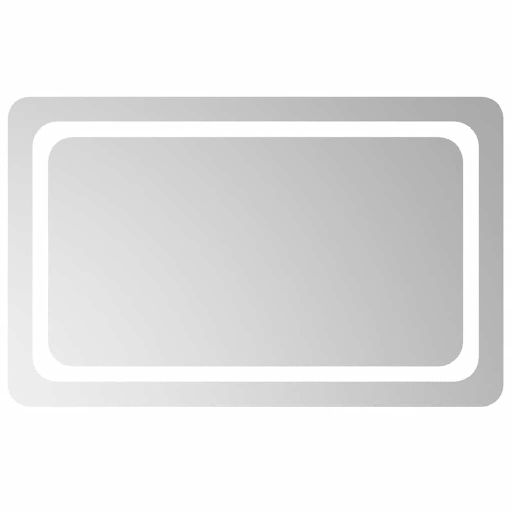 vidaXL Oglindă de baie cu LED, 80x50 cm
