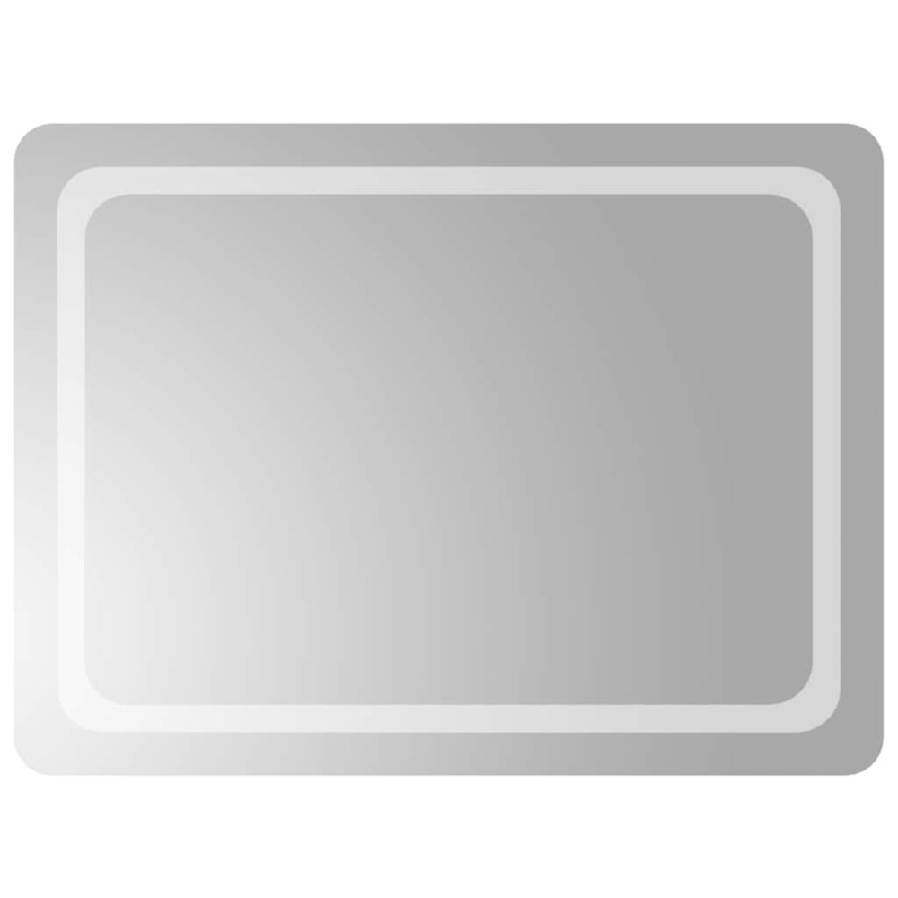 vidaXL Oglindă de baie cu LED, 80x60 cm
