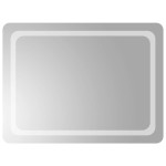 vidaXL Oglindă de baie cu LED, 80x60 cm