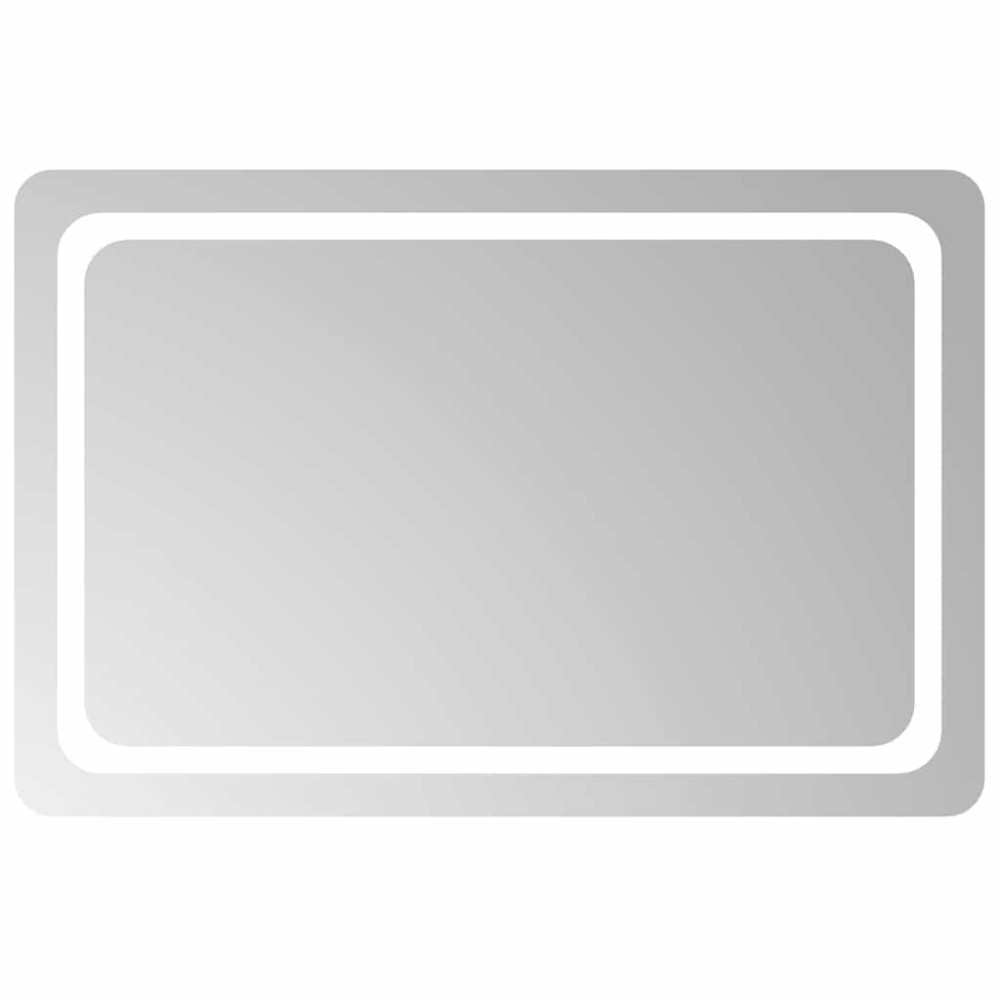 vidaXL Oglindă de baie cu LED, 90x60 cm