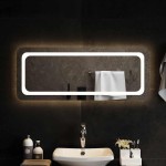 vidaXL Oglindă de baie cu LED, 100x40 cm