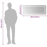 vidaXL Oglindă de baie cu LED, 100x40 cm