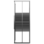 vidaXL Cabină de duș cu dungi, negru, 90x70x180 cm, ESG vidaXL Cabină de duș cu dungi, negru, 90x70x180 cm, ESG