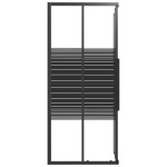 vidaXL Cabină de duș cu dungi, negru, 90x70x180 cm, ESG vidaXL Cabină de duș cu dungi, negru, 90x70x180 cm, ESG