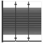 vidaXL Cabină de duș pliabilă, 3 panouri, negru, 130x130 cm, ESG vidaXL Cabină de duș pliabilă, 3 panouri, negru, 130x130 cm, ESG
