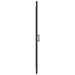 vidaXL Ușă de duș, negru, 91x195 cm, sticlă securizată semi-mată