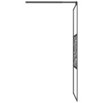 vidaXL Paravan de duș walk-in negru 90x195 cm sticlă ESG model piatră vidaXL Paravan de duș walk-in negru 90x195 cm sticlă ESG model piatră