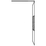 vidaXL Paravan de duș walk-in negru 100x195 cm sticlă ESG model piatră vidaXL Paravan de duș walk-in negru 100x195 cm sticlă ESG model piatră