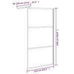 vidaXL Paravan de duș walk-in negru 115x195 cm sticlă ESG model piatră vidaXL Paravan de duș walk-in negru 115x195 cm sticlă ESG model piatră