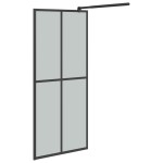 vidaXL Paravan duș walk-in 80x195 cm sticlă securizată culoare închisă vidaXL Paravan duș walk-in 80x195 cm sticlă securizată culoare închisă