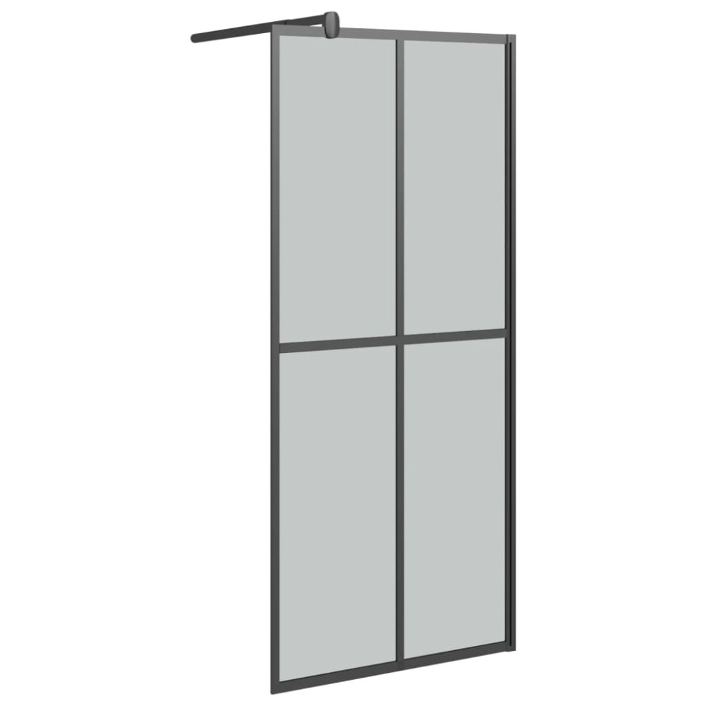 vidaXL Paravan duș walk-in, 90x195 cm, sticlă securizată închisă