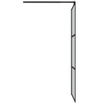 vidaXL Paravan de duș walk-in 80x195 cm sticlă ESG închisă negru vidaXL Paravan de duș walk-in 80x195 cm sticlă ESG închisă negru