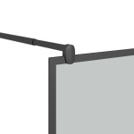 vidaXL Paravan de duș walk-in 80x195 cm sticlă ESG închisă negru vidaXL Paravan de duș walk-in 80x195 cm sticlă ESG închisă negru