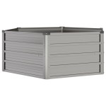 vidaXL Strat înălțat de grădină, ruginiu, 129x129x45 cm, oțel corten vidaXL Strat înălțat de grădină, ruginiu, 129x129x45 cm, oțel corten
