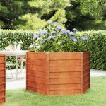 vidaXL Strat înălțat de grădină, ruginiu, 129x129x77 cm, oțel corten vidaXL Strat înălțat de grădină, ruginiu, 129x129x77 cm, oțel corten