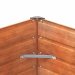 vidaXL Strat înălțat de grădină, ruginiu, 129x129x77 cm, oțel corten vidaXL Strat înălțat de grădină, ruginiu, 129x129x77 cm, oțel corten
