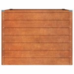 vidaXL Strat înălțat de grădină, ruginiu, 100x100x77 cm, oțel corten vidaXL Strat înălțat de grădină, ruginiu, 100x100x77 cm, oțel corten