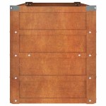 vidaXL Strat înălțat de grădină, ruginiu, 100x40x45 cm, oțel corten