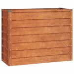 vidaXL Strat înălțat de grădină, ruginiu, 100x40x77 cm, oțel corten vidaXL Strat înălțat de grădină, ruginiu, 100x40x77 cm, oțel corten