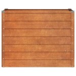 vidaXL Strat înălțat de grădină, ruginiu, 100x40x77 cm, oțel corten vidaXL Strat înălțat de grădină, ruginiu, 100x40x77 cm, oțel corten