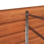 vidaXL Strat înălțat de grădină, ruginiu, 160x40x45 cm, oțel corten vidaXL Strat înălțat de grădină, ruginiu, 160x40x45 cm, oțel corten