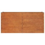 vidaXL Strat înălțat de grădină, ruginiu, 160x40x77 cm, oțel corten