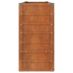vidaXL Strat înălțat de grădină, ruginiu, 160x40x77 cm, oțel corten