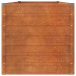 vidaXL Strat înălțat de grădină, ruginiu, 240x80x77 cm, oțel corten