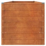 vidaXL Strat înălțat de grădină, ruginiu, 320x80x77 cm, oțel corten