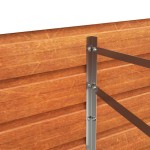 vidaXL Strat înălțat de grădină, ruginiu, 400x80x77 cm, oțel corten vidaXL Strat înălțat de grădină, ruginiu, 400x80x77 cm, oțel corten