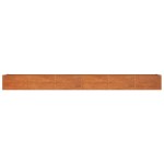vidaXL Strat înălțat de grădină, ruginiu, 480x80x45 cm, oțel corten