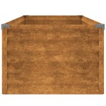 vidaXL Strat înălțat de grădină, 100x50x36 cm, oțel corten