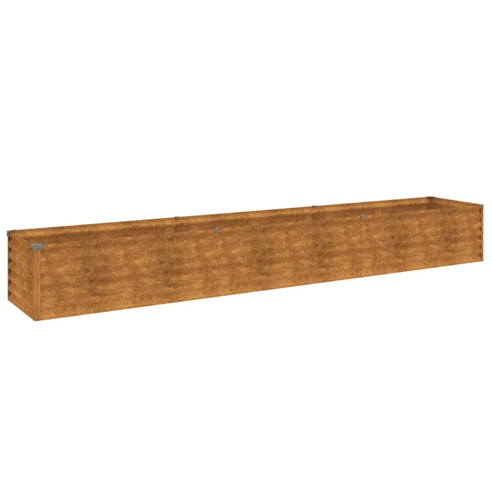 vidaXL Strat înălțat de grădină, 291x50x36 cm, oțel corten