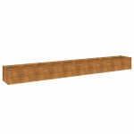 vidaXL Strat înălțat de grădină, 386x50x36 cm, oțel corten