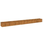 vidaXL Strat înălțat de grădină, 482x50x36 cm, oțel corten