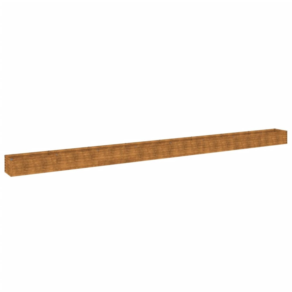 vidaXL Strat înălțat de grădină, 770x50x36 cm, oțel corten