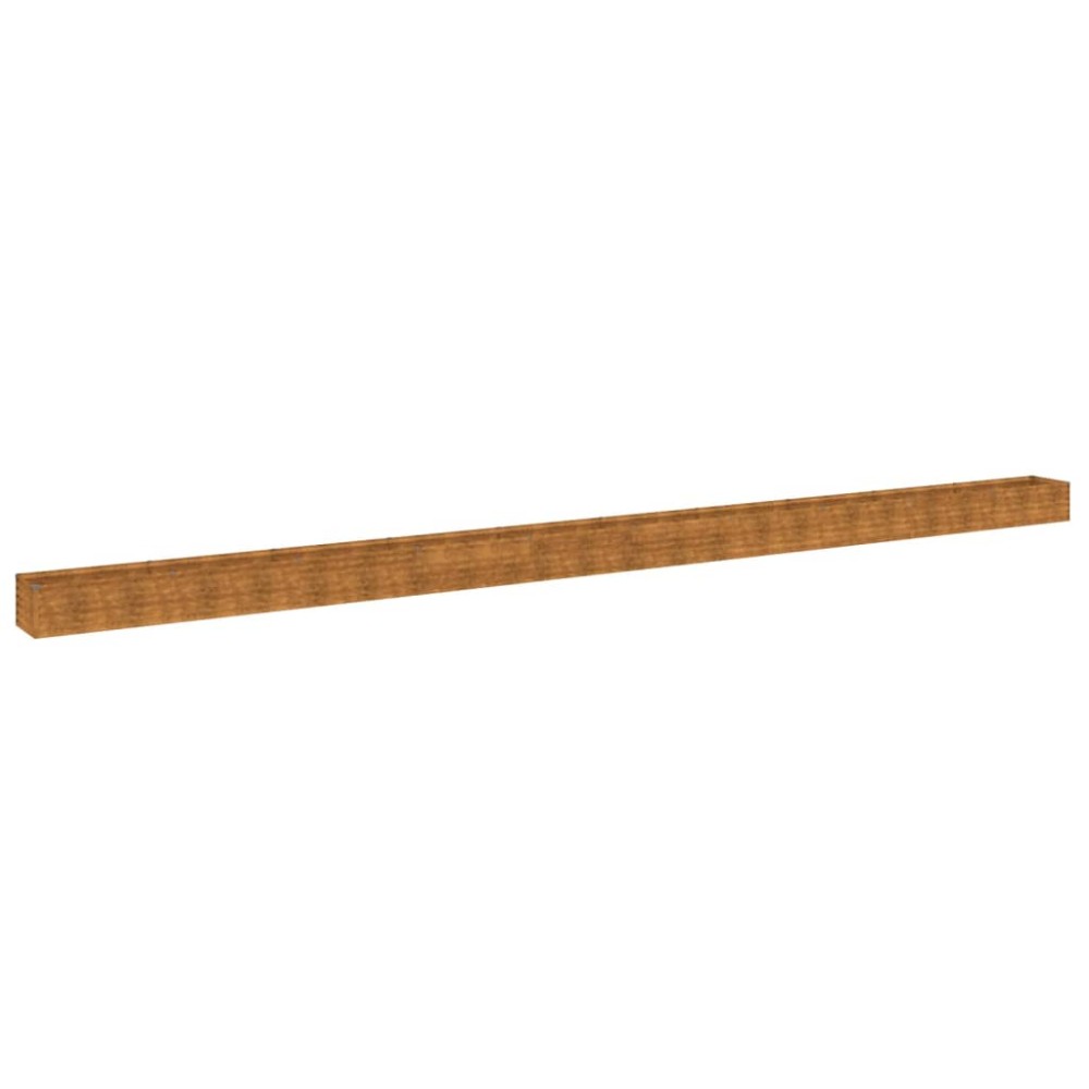 vidaXL Strat înălțat de grădină, 960x50x36 cm, oțel corten