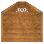 vidaXL Strat înălțat de grădină, 960x50x36 cm, oțel corten vidaXL Strat înălțat de grădină, 960x50x36 cm, oțel corten