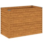 vidaXL Strat înălțat de grădină, 100x50x69 cm, oțel corten