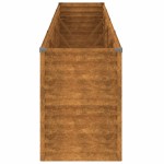 vidaXL Strat înălțat de grădină, 385x50x69 cm, oțel corten