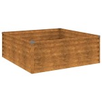 vidaXL Strat înălțat de grădină, 100x100x36 cm, oțel corten vidaXL Strat înălțat de grădină, 100x100x36 cm, oțel corten
