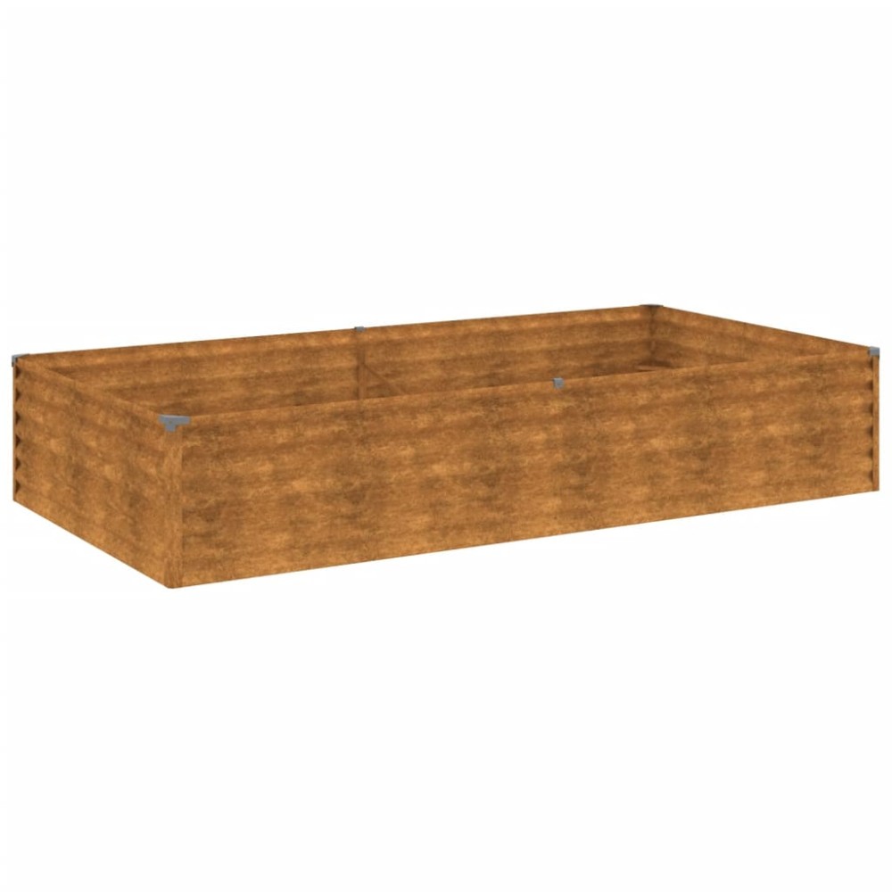 vidaXL Strat înălțat de grădină, 195x100x36 cm, oțel corten