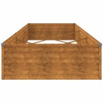 vidaXL Strat înălțat de grădină, 291x100x36 cm, oțel corten