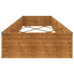 vidaXL Strat înălțat de grădină, 387x100x36 cm, oțel corten