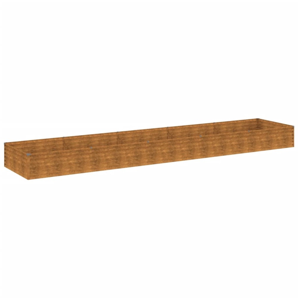 vidaXL Strat înălțat de grădină, 482x100x36 cm, oțel corten