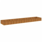 vidaXL Strat înălțat de grădină, 482x100x36 cm, oțel corten