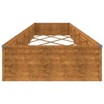 vidaXL Strat înălțat de grădină, 482x100x36 cm, oțel corten